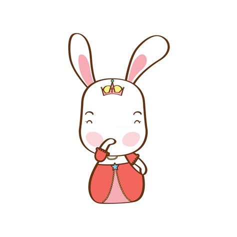 Card Cute Princess Rabbit 2423329 Vector Art At Vecteezy