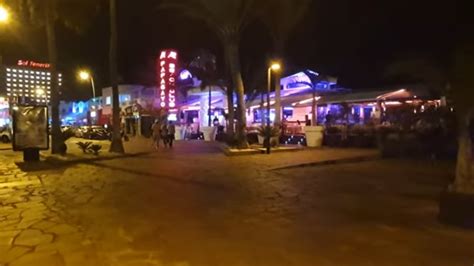 Las Americas Tenerife Evening Pm Walk Monkey Beach Club To Papagayo