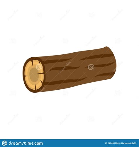 Wood Log Icon Design Template Vector Isolated Illustration Stock