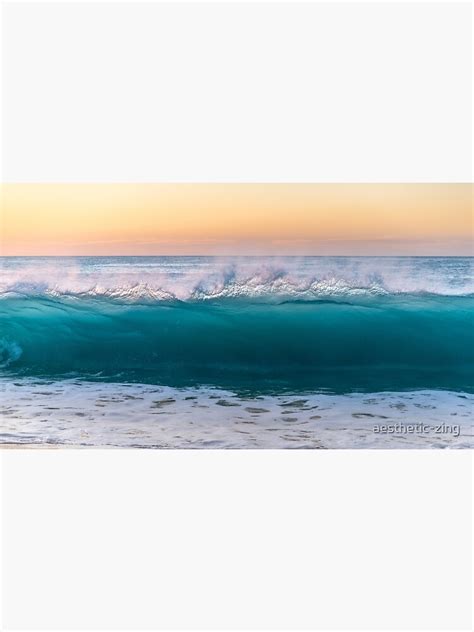Ocean Sea Waves At Beach Photography Poster By Aesthetic Zing Redbubble