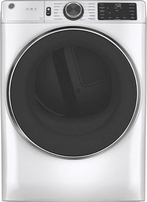 Ge 78 Cu Ft White Smart Front Load Electric Dryer Drees Electric