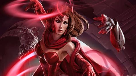 1920x1080px 1080p Free Download Scarlet Witch Art Print Scarlet Witch Superheroes Artist