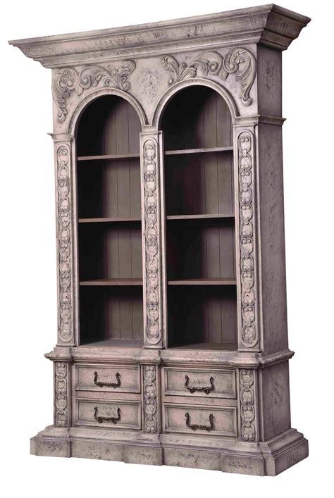 Roman Bookcase Bookcase Old World Home Modern Furnishings