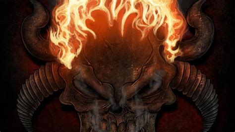 Fire Skulls Pictures Fire Skull Drawing Free Download On Clipartmag