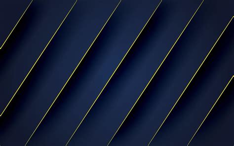 Abstract Navy Blue Background With Yellow Line And Shadow 3194725
