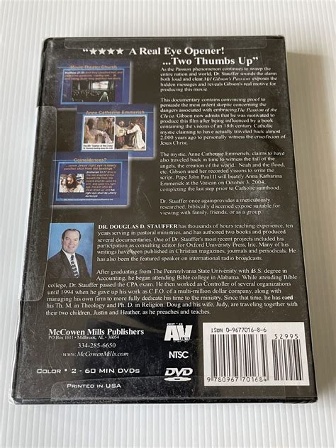 Mel Gibsons Passion Of The Christ Biblical Analysis 2 Disc Dvd Set Very Rare Ebay