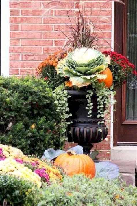 Cool 65 Stunning Fall Planters For Easy Garden Fall Decorations