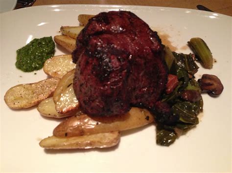 You can change your settings at any time, including withdrawing your consent, by going to the. Beef Tenderloin with fingerling potatoes and collards at The View, Birmingham, Alabama. It was ...