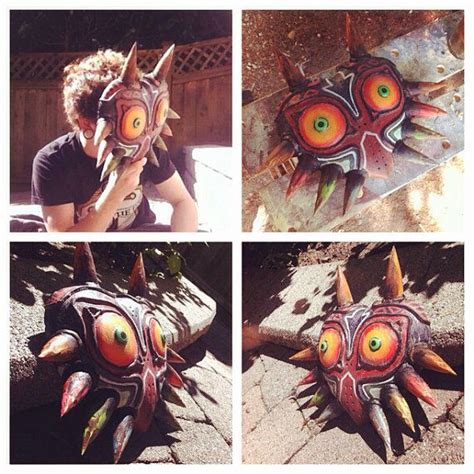 Majoras Mask Wooden Replica Hand Carved The Legend Of Etsy