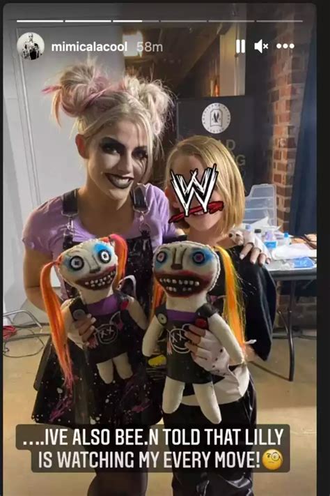 Alexa Bliss Breaks Character With Undertaker Daughter Mobsports