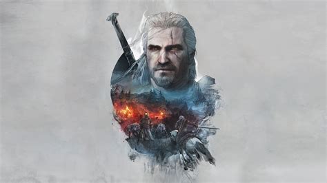 The Witcher 3 Geralt Of Rivia Artwork Wallpaperhd Games Wallpapers4k