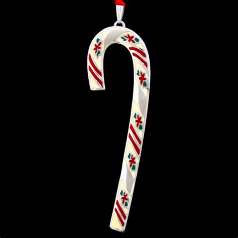 Sterling Collectables 1981 Wallace Candy Cane Silverplate Ornament