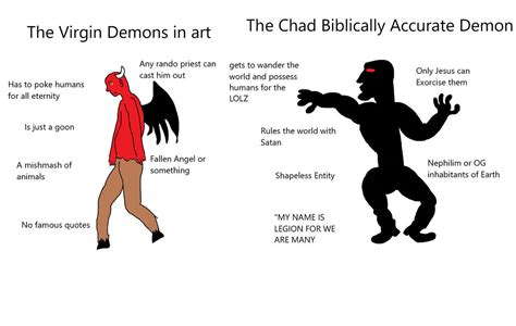 Virgin Demon Vs Chad Demon By Syppy1 On Deviantart