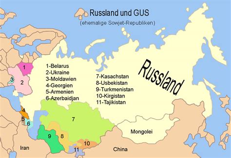 Karte von russland mit den wichtigsten verkehrswegen. Rundreisen ehemalige GUS und Mittelasien - Sputnik Travel ...