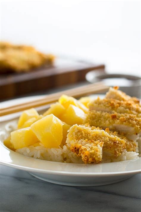 Easy Baked Chicken Katsu With Pineapple Katsu Sauce Baking Mischief