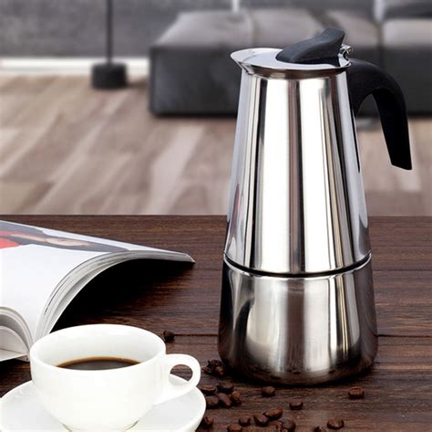 Stainless Steel Italian Espresso Coffee Stovetop Coffee Maker Moka Pot