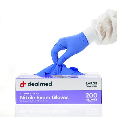 Dealmed Nitrile Exam Gloves Large 200bx