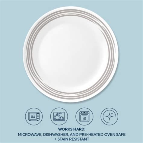 Corelle® Laminated Glass Dinner Plate Brushed Silver 1 Ct Kroger