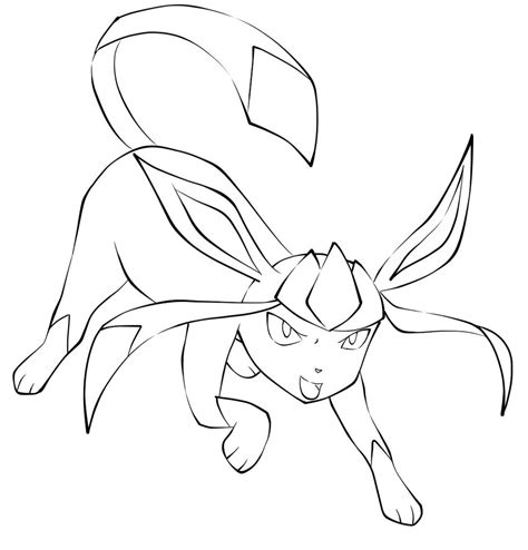 Glaceon Coloring Pages At Free Printable Colorings