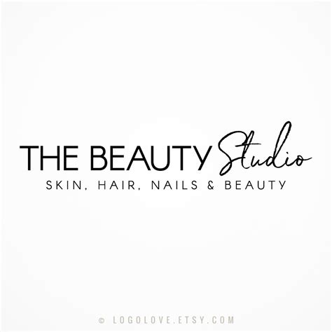 The Beauty Studio Logo Design Pre Made Branding Etsy