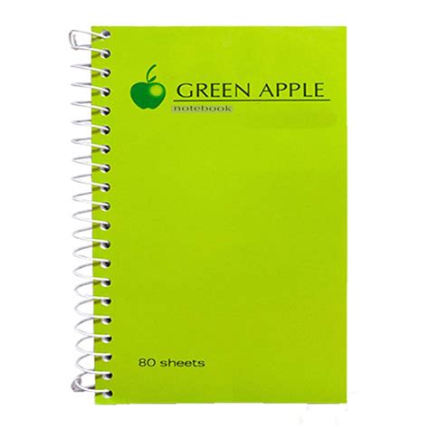 Spiral Notebook 80 Sheets Green Apple Shopee Philippines