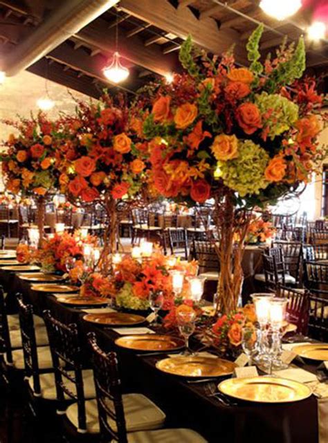 10 Lovely Fall Wedding Centerpieces B Lovely Events
