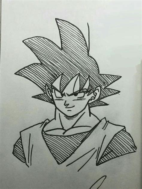 10 Goku Dibujo A Lapiz