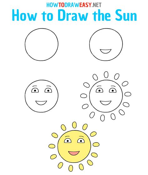 How To Draw The Sun For Kids How To Draw Easy