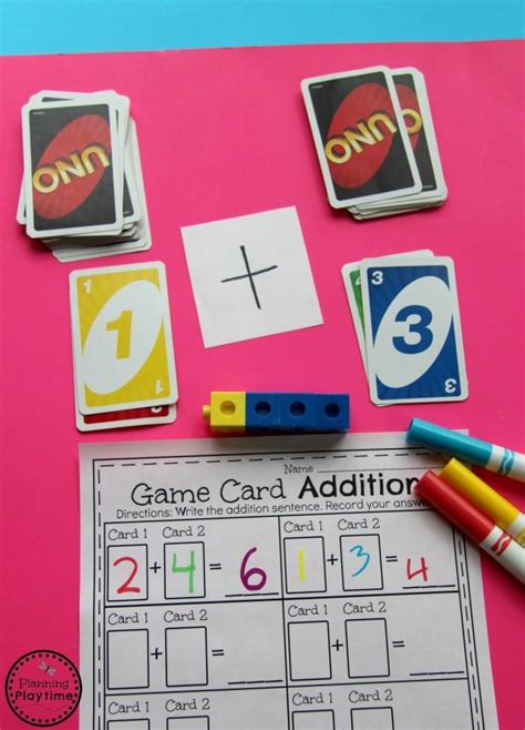 Addition Game For Kids Planning Playtime Kindergarten Math Games