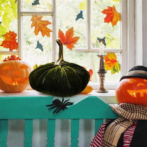 Handmade Artificial Harvest Pumpkin For Fall Halloween Thanksgiving Green Hot Ebay