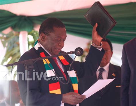 Emmerson Mnangagwa Sworn In As Zimbabwe President Thezimbabwenewslive