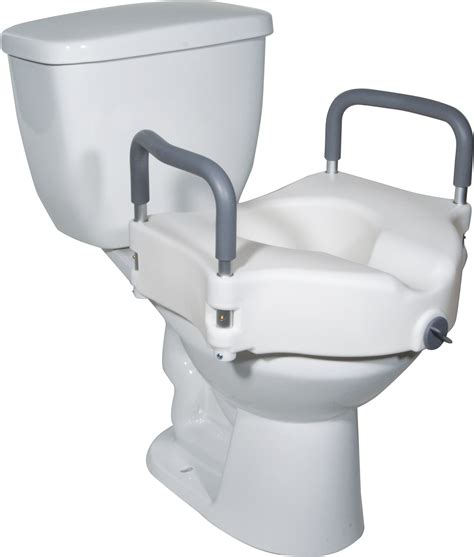 Drive Medical Locking Elevated Toilet Seat With Arms