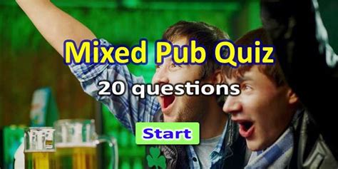 Mixed Pub Quiz Questions On All Subjects Pub Quiz Quizzes For Fun