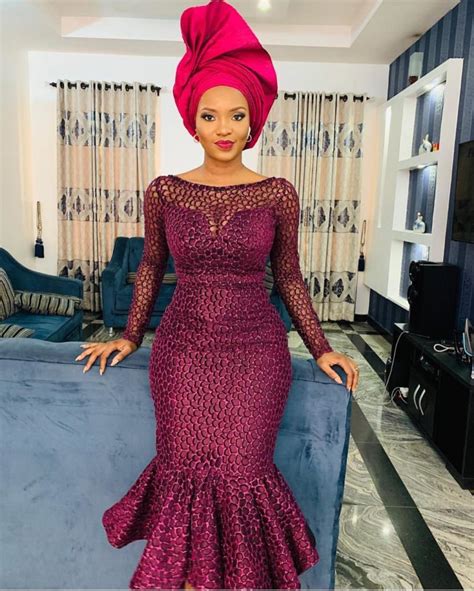 52 Edition Of Ebfablook Shop From These New Aso Ebi Lace Style