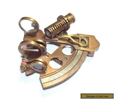 solid brass antique vintage nautical maritime marine t sextant 3 for sale in australia
