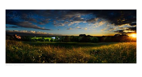 Panoramic Landscape Photograph Of The View From Richmond Hill By