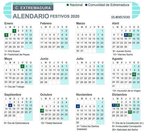 Calendario Laboral En Extremadura Imagesee