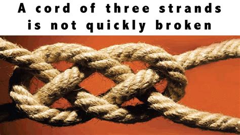 We can find the area of a sector of a circle in a similar manner. Ecclesiastes 4:9-12 Cord of Three Strands - YouTube