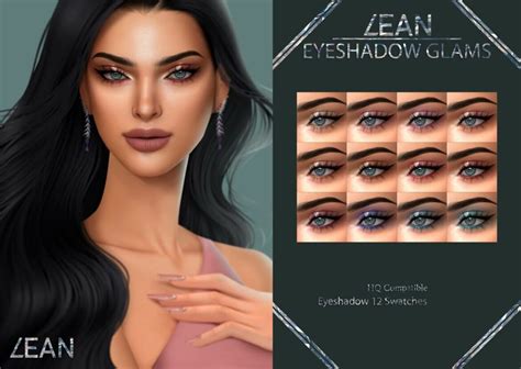 The Sims 4 Eyeshadow Glams Cc1 At Lean Cc The Sims