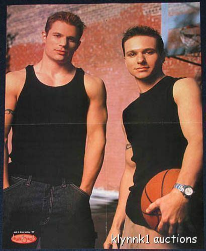 Nick Lachey And Drew 98 Degrees Poster Centerfold 1150a Shirtless Usher On Back Contemporary