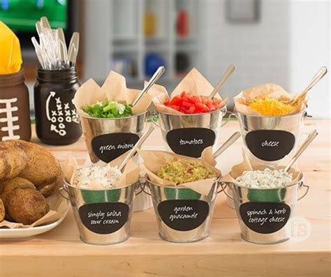 In this video aviva goldfarb shares ideas for baked potato toppings and baked potato fillings. Game Day Baked Potato Bar | Recipe in 2020 | Baked potato ...
