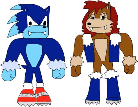 Sonic And Sally Wereforms By Jacobyel On Deviantart