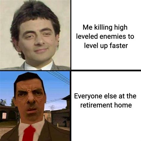 High Level Enemies Mr Bean Know Your Meme