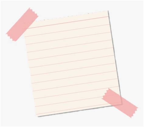 Sticky Note With Pin Transparent Background