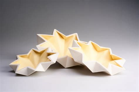 Origami Inspired Porcelain Vessels On Behance