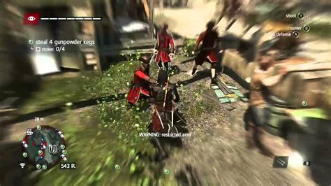 Assassin S Creed IV Black Flag Kill 4 Guards In One Kill Streak YouTube
