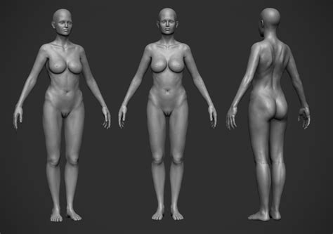 Ella Realistic Female Character Nudity ZBrushCentral