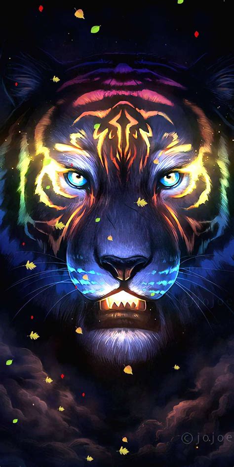 Neon Tiger Iphone Wallpaper Tiger Images Tiger Art