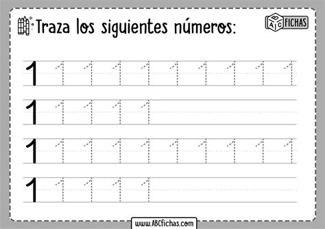 Aprender A Escribir Los Numeros