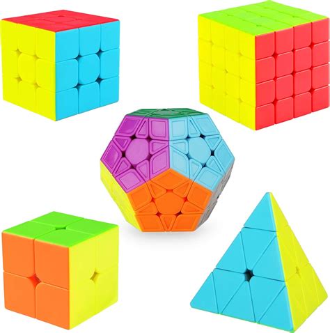 Kidspark Magic Cube Set 2×2 3×3 4×4 Pyramid Pyraminx Megaminx Puzzle